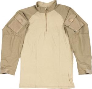 Tru-Spec 1/4 Zip Tactical Response Combat Shirt - Men's, 65/35 Polyester/Cotton Rip-Stop, Khaki/Sand, Small, Regular, 2564003