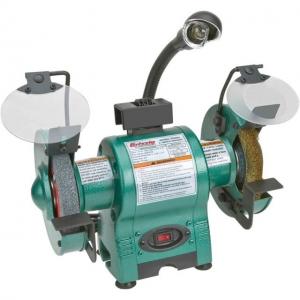 Grizzly Industrial 6in. Bench Grinder with Work Light, T24463