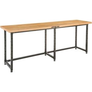 Grizzly Industrial 96in. x 25in. Heavy-Duty Workbench - Beech, T1250 690550237249
