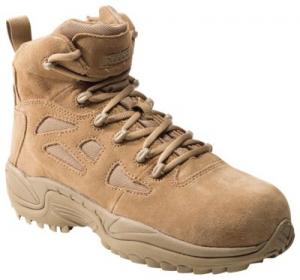 Reebok Rapid Response RB Side-Zip Composite Toe Tactical Work Boots for Men - Coyote - 11 M 2325128-2325139