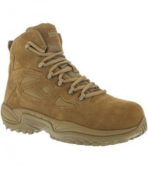 Reebok Mens Rapid Response RB Stealth 6in Boots w/Side Zipper, Coyote, 10, RB8650-COYOTE-10-MENS-W 690774365957