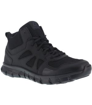 Reebok Sublite Cushion Mid, Soft Toe Tactical Boot - Men's, Black, 6.5W, RB8405-Black-6.5-Male-W 690774395732