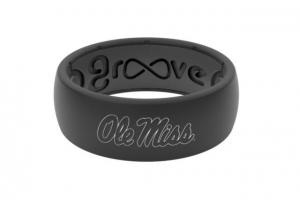Groove Life Original Collegiate Mississipi Silicone Ring, Black, 13, 12564