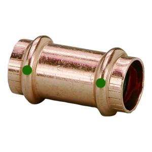 Viega ProPress 2in Copper Coupling w/o Stop - Double Press Connection - Smart Connect Technology, 78197