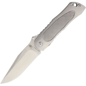 Kizer 4497A2 Wakulla Knife with Satin Finish Titanium Handle