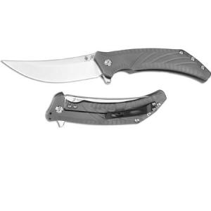 Kizer Pinkerton Nomad 3.75" Flipper - Titanium - Satin Plain 692631900248