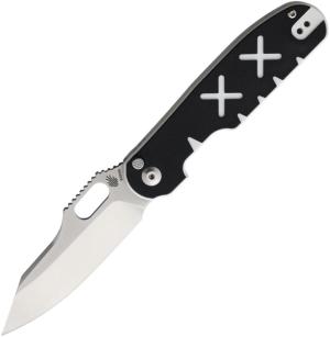 Kizer Cutlery Cormorant Button Lock Folding Knife, 3.25 satin finish S35VN stainless blade, Black and white G10 handle, KI4562 KI4562