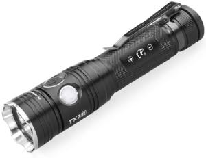 EAGTAC TX3V Flashlight, XHP70.2 NW LED, 3317lm, Black, TX3V-XHP702-NW