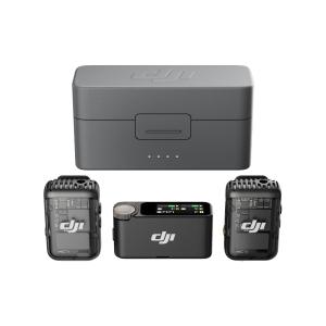 DJI Mic 2 (2 TX + 1 RX + Charging Case) in Black 6941565971425