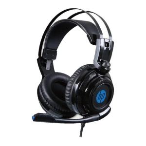 Hewlett Packard HP H200 Wired Gaming Headset with Mic and LED Light in Black H200