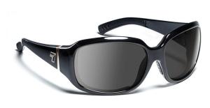 7 Eye Mistral AirDam Women's Sunglasses, Glossy Black Frame, Frame, SharpView Gray Lenses - 580541