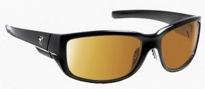 7 Eye Dillon Active Sunglasses,Glossy Black Frame,SharpView Copper Lens,S-L 860544