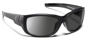 7 Eye Dillon Active Sunglasses,Glossy Black Frame,SharpView Gray Lens,S-L 860546