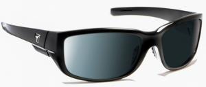 7 Eye Dillon Active Sunglasses,Glossy Black Frame,Polarized SharpView Gray Lens,S-L 860553