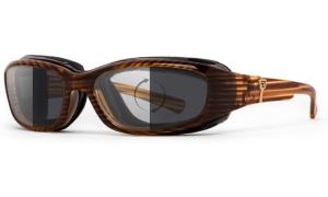 7Eye by Panoptix AirShield Sierra Sunglasses, RX Ready, Brown Stripe Tortoise Frame, Photochromic Day/Night Eclypse Lens, S-L, 346217