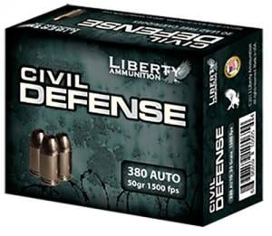 Liberty Civil Defense .380ACP 50GR HP 20Rds LA-CD-380-024