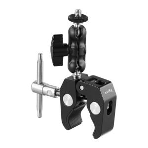 SmallRig 2161 Multi-Functional Crab-Shaped Clamp with Ballhead Arm in Black