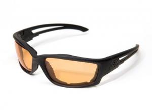 Edge Tactical Eyewear Blade Runner Sunglasses, Soft-Touch Matte Black Frame / Tiger's Eye Vapor Shield Lenses, GSBR610