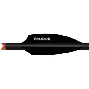 Flex Fletch Silent Knight 300, Black 3 in. 36 pk., SK-300-BLK