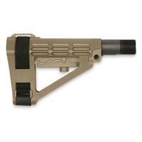 SB Tactical SBA4 5-position Pistol Stabilizing Brace, FDE SBA4-02-SB
