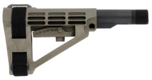 SB Tactical SBA404SB SBA4  AR with Carbon Extension 5-Position OD Green