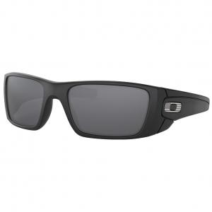 Oakley SI Fuel Cell Matte Black Frame Black Iridium Lens Steel Flag OO9096-82