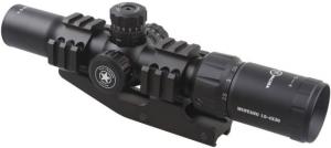 Vector Optics Mustang 1.5-4x30mm Rifle Scope, Chevron Reticle, Black, SCOC-02