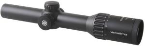 Vector Optics Continental 1-6x24mm IR Rifle Scope, German 4 Reticle, Black, SCOC-23