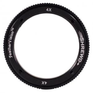 Shrewd 4x Lens w/ Housing Verde Vitri 29mm Mini Mag, Black, SMLHMM4X