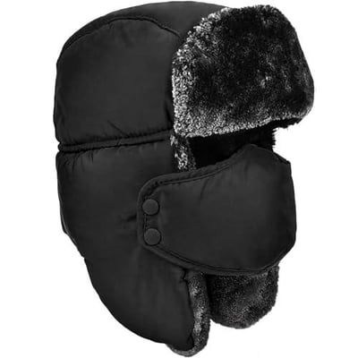 DOXHAUS Unisex Winter Trooper Trapper Hat Warm Hats Hunting Hat with Ear Flaps 702679025161