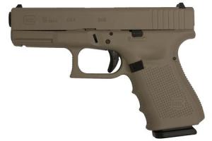 Glock 19 Gen 4 USA Pistol 9mm 4in 15rd Full FDE UG-19502-03MPDE 702764000035