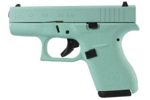 Glock 42 EB Pistol .380 ACP 3.25in 6rd Eagle Blue UI-42502-01EB 702764000080