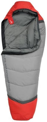 ALPS Mountaineering Zenith 30 Sleeping Bag, Regular, Flame Red/Coal, 31in x 80in, 4301442