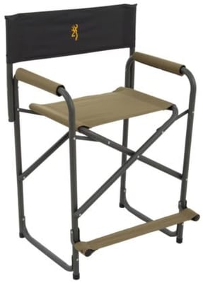 Browning Camping Directors XT Extra Folding Chair, Khaki/Coal, 8532121
