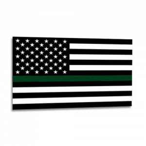 Classic Thin Blue Line Sticker, 3 x 4.5 in-TBL-Stickers TGL-S-AMERICAN-2545