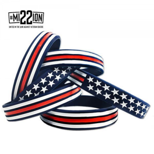 Red, White, and Blue American Flag Bracelet 704438918219