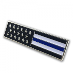 Uniform Pin - Thin Blue Line American Flag PIN-UNIFORM