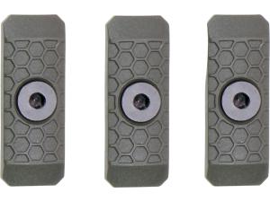 Slate Black Industries M-LOK 1-Slot Rail Cover Polymer 3PK - 872705