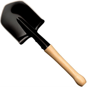 Cold Steel 92SF Special Forces Shovel 2.12 in Carbon Steel Flat/3-Sided Hardwood 705422000811