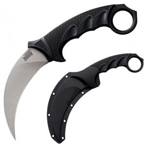 Cold Steel Steel Tiger AUS 8A Knife, Black/Silver, 8 3/4in, 49KST 49KST