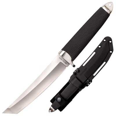 Cold Steel Master Tanto in San Mai 11 1/2in Fixed Knife, Black/ Silver, 35AB 705442018049
