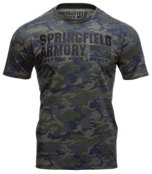 Springfield Armory GEP7128S Vintage Camo Mens T-Shirt Camo Small Short Sleeve 706397946029