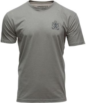 Springfield Armory West Short Sleeve T-Shirt - Men's, Stone Gray, Small, GEP7122S GEP7122S