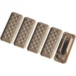 Strike Industries MLOK Rail Cover V1 - 5pcs - FDE SI-MLOK-COVER-V1-FDE