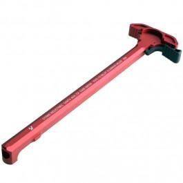 Strike Industries AR-10 Extended Latch Charging Handle - Red 708747544794