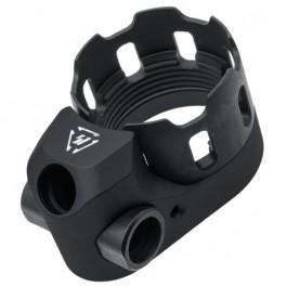 Strike Industries AR-15 / AR-10 Tribus Enhanced Castle Nut & Extended End Plate Version 2 - Black SI-AR-TRIBUS-BK