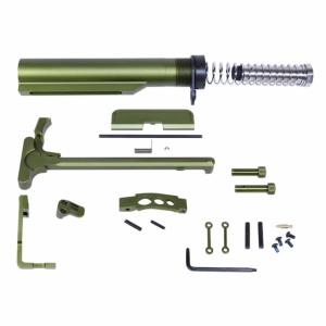 Guntec USA AR-15 Essentials Kit, Anodized Green, EKIT-GREEN 709016734977