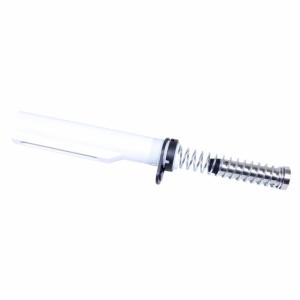 Guntec USA 6-Position Mil-Spec Buffer Tube Set, AR-15, CAR Buffer/Spring/End Plate/Castle Nut, Artic White, MILTUBESET-AW