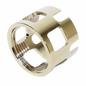 Guntec USA AR-15 Extreme Duty Wide Castle Nut For Car/M4 Buffer Tube, Gold Plated, CASTLE-EXD-GLD