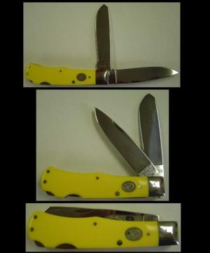 Moore Maker Double Lock Trapper 4 1/2"
This knife style has not been in commercial production for over 50 years. It features two locks on the back side rear of the knife. This knife is the same size and style as our #5206LL / #3606 / and #2206 knives, th